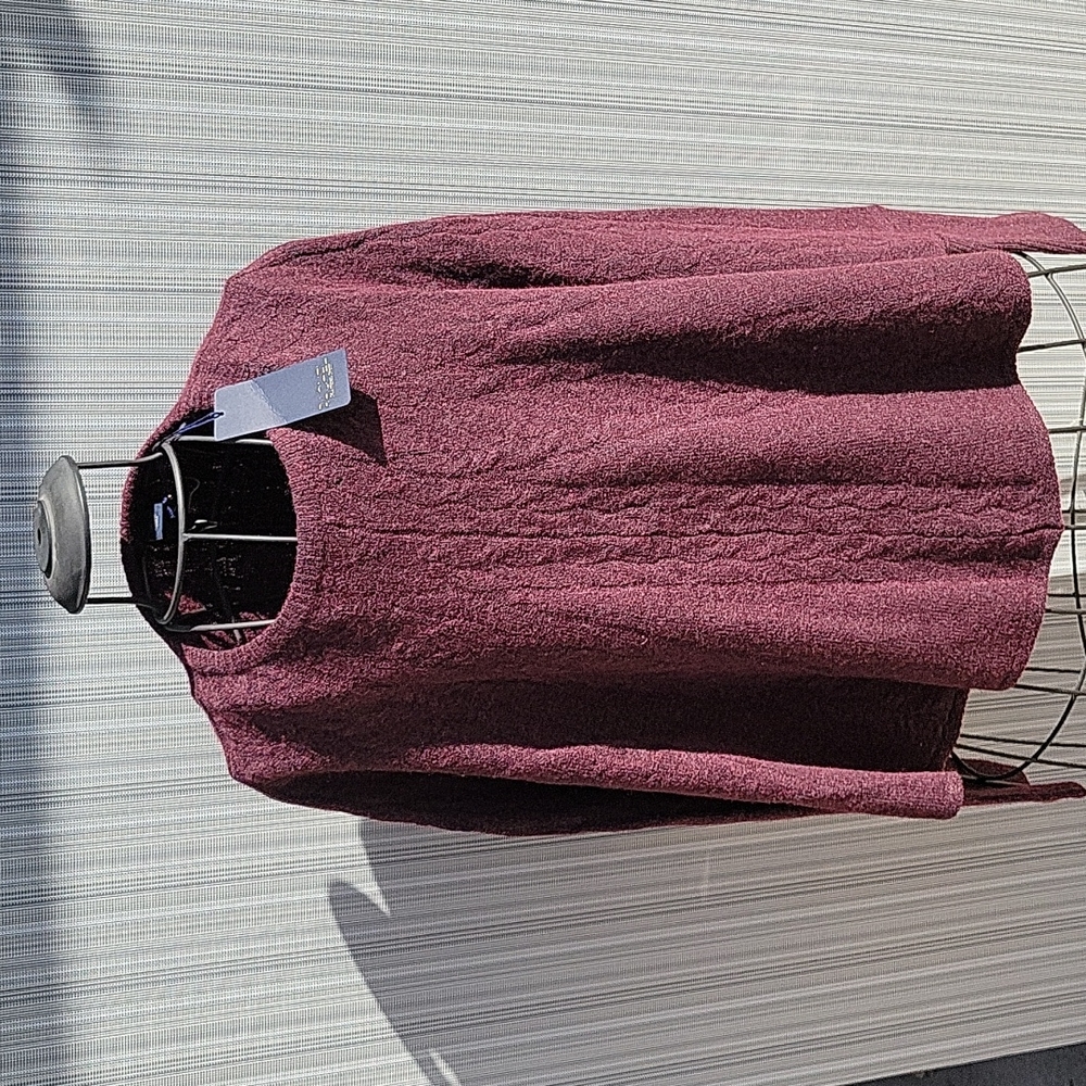 Rachel Rachel Roy wine colored poncho